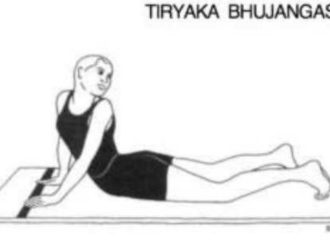 triyak bhujangasana